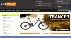 Desktop Screenshot of agasport.com.pl