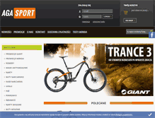 Tablet Screenshot of agasport.com.pl